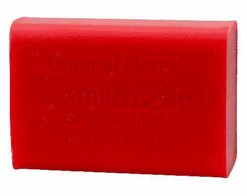 Schafmilchseife Granatapfel – ohne Palmöl – Florex 100 g