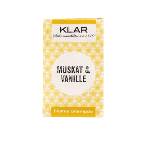 Festes Shampoo – Muskat und Vanille – KLAR 100 g