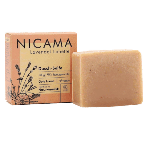 Duschseife Lavendel – Limette – NICAMA 100 g