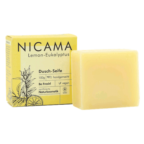 Duschseife Lemon – Eukalyptus – NICAMA 100 g