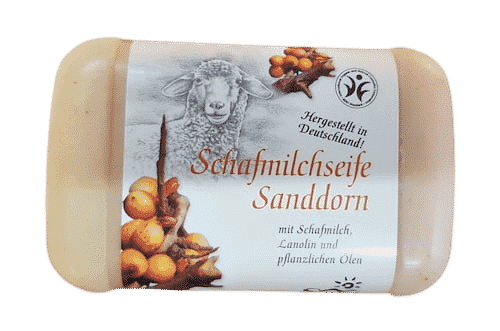 Schafmilchseife mit Sanddorn – BDIH zertifiziert – Saling 100 g