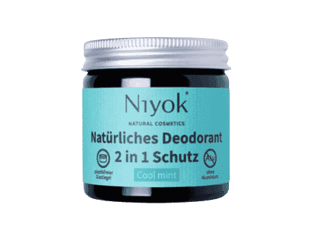 Cool mint – 2 in 1 anti-transpirante Deocreme – Niyok 40 ml