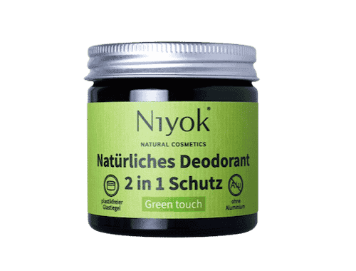 Green touch – 2 in 1 anti-transpirante Deocreme – Niyok 40 ml