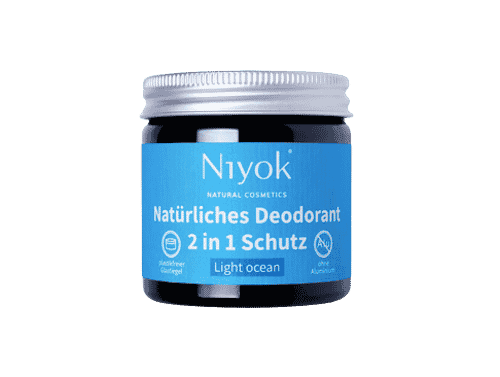 Light ocean – 2 in 1 anti-transpirante Deocreme – Niyok 40 ml