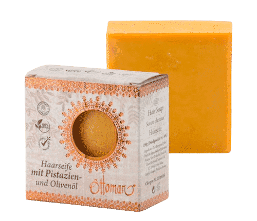 Haarseife mit Olivenöl & Pistazienöl – Orientalische Olivenölseife – Ottoman 190 g