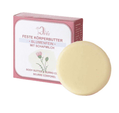 Feste Körperbutter Blumenfein – Ovis 50 g
