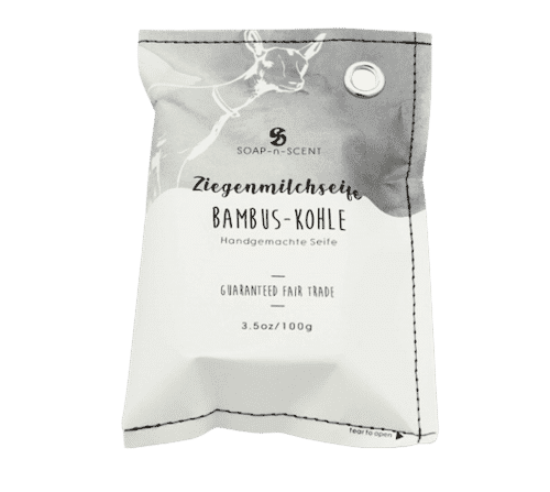 Ziegenmilchseife mit Bambuskohle – Soap-n-Scent 100 g
