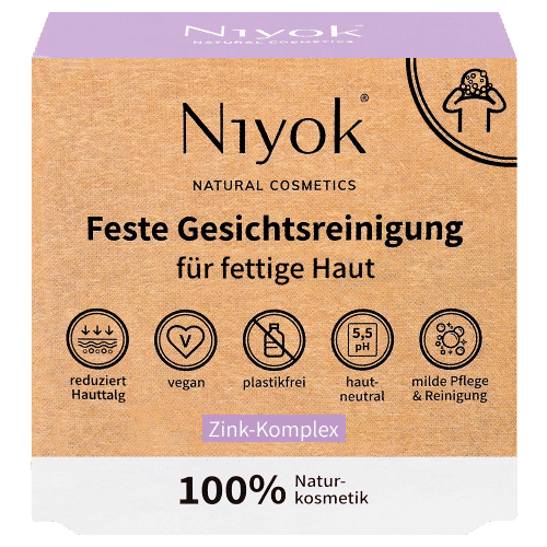 Feste Gesichtsreinigung – Zink-Komplex – Niyok 80 g