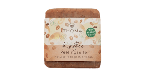 Kaffeeseife mit Kakaobutter – Peelingseife – Thoma 100 g