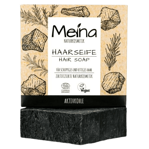 Haarseife mit Aktivkohle – Meina 80 g