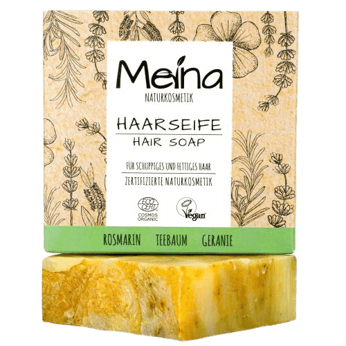 Haarseife mit Teebaum & Rosmarin – Meina 80 g