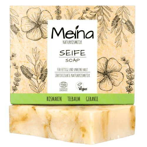 Seife mit Rosmarin & Teebaum – Meina 100 g
