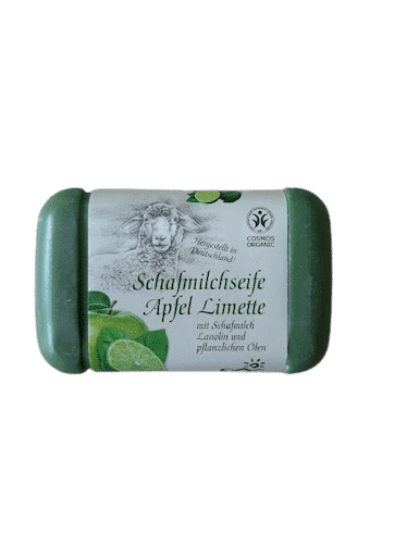 Schafmilchseife Apfel – Limette – Cosmos zertifiziert – Saling 100 g