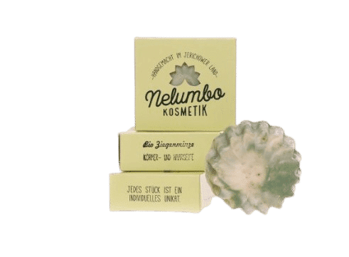 Ziegenmilchseife Minze – Ziegenminze – Nelumbo – 75 g