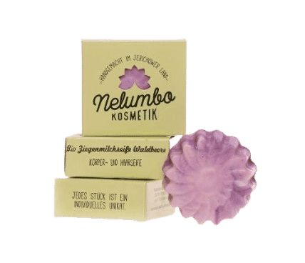 Ziegenmilchseife mit Waldbeere – Nelumbo – 75 g