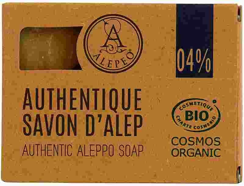 Aleppo Seife mit 4% Lorbeeröl – Alepeo 200 g