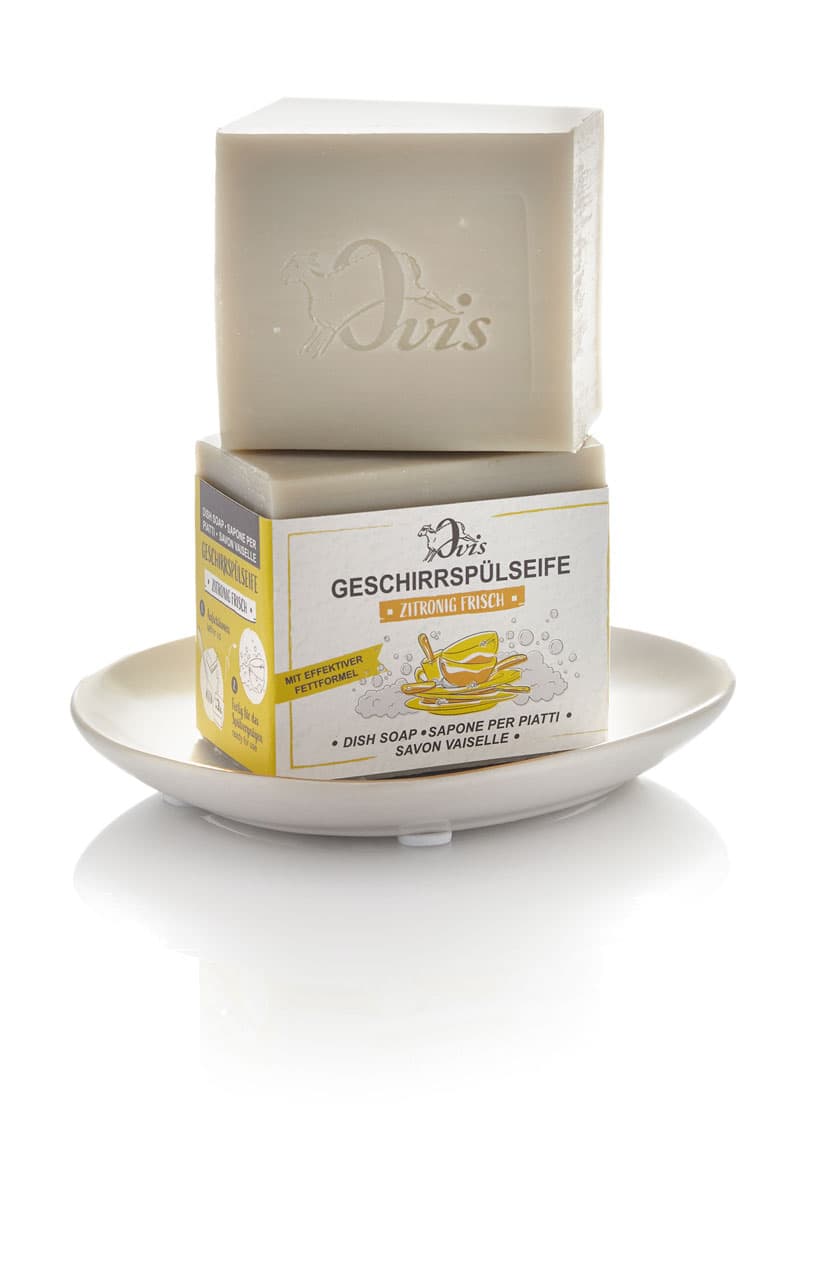 Naturseife zum Geschirrspülen – Ovis 180 g