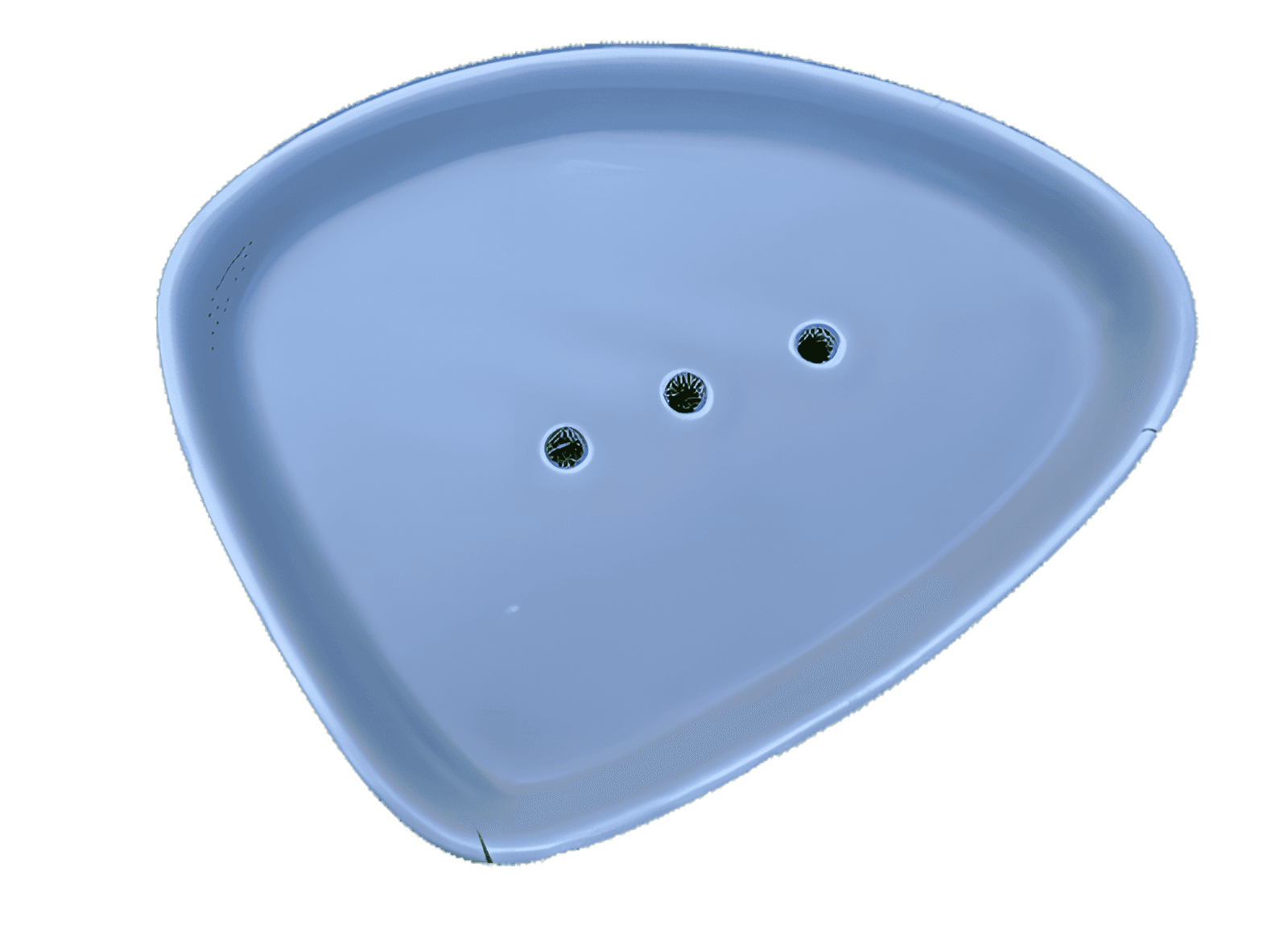 Seifenschale aus Porzellan – Hellgrau – Oval