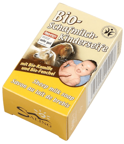 Bio Schafmilchseife für Kinder – BDIH zertifiziert – Saling 100 g
