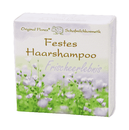Festes Shampoo Frischeerlebnis – Haarshampoo mit Schafmilch – Florex 58 g