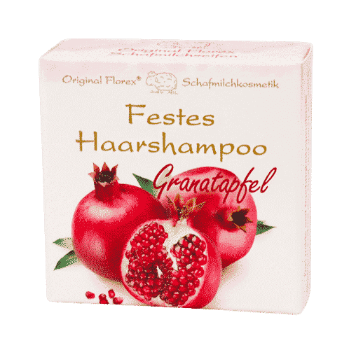 Festes Shampoo Granatapfel – Haarshampoo mit Schafmilch – Florex 58 g