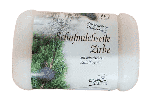 Schafmilchseife mit Zirbe – BDIH zertifiziert – Saling 100 g