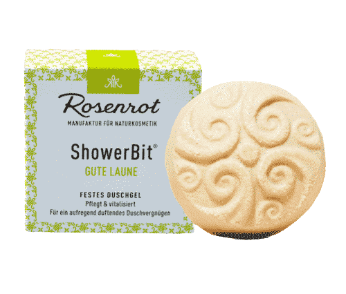 Festes Duschgel Gute Laune – ShowerBit – Rosenrot 60 g