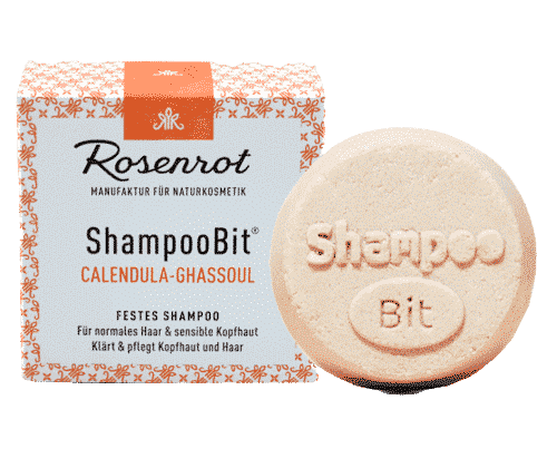 Festes Shampoo Calendula-Ghassoul – ShampooBit – Rosenrot 60 g