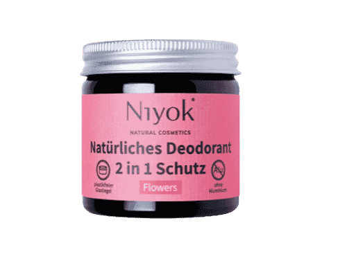Flowers – 2 in 1 anti-transpirante Deocreme – Niyok 40 ml