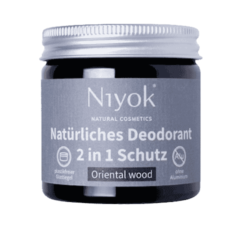 Oriental wood – 2 in 1 anti-transpirante Deocreme – Niyok 40 ml