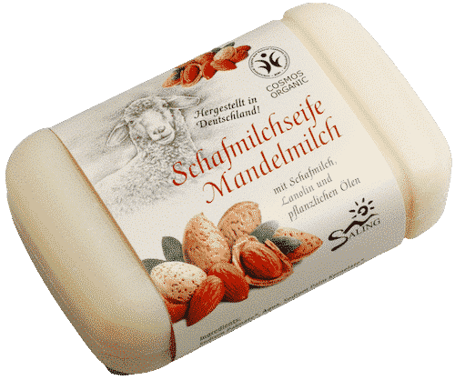 Schafmilchseife Mandelmilch – Cosmos zertifiziert – Saling 100 g