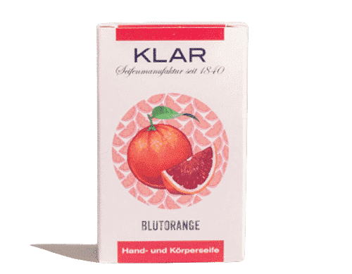 Blutorangen – Seife palmölfrei – Cosmos zertifiziert – KLAR 100 g
