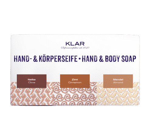 Geschenkset Gewürzseifen – Nelke & Zimt & Mandel – Klar 3x 100 g