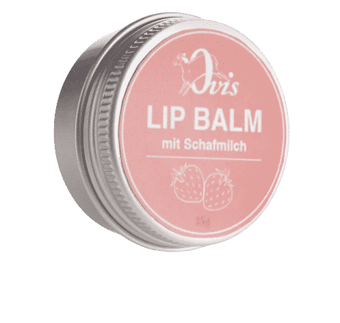 Lippenbalsam mit Erdbeere und Schafmilch – Ovis 15 g