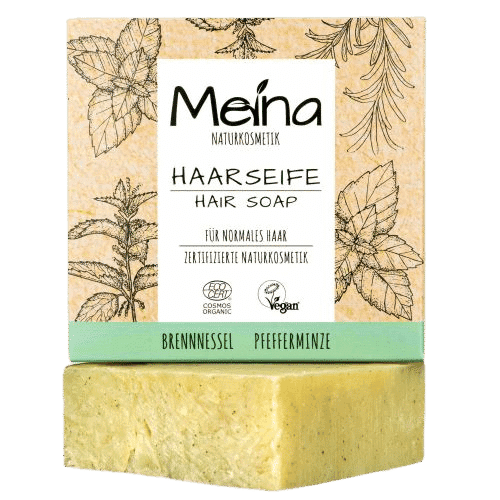 Haarseife mit Brennnessel & Pfefferminze – Meina 80 g