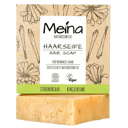 Haarseife mit Zitronengras & Ringelblume – Meina 80 g