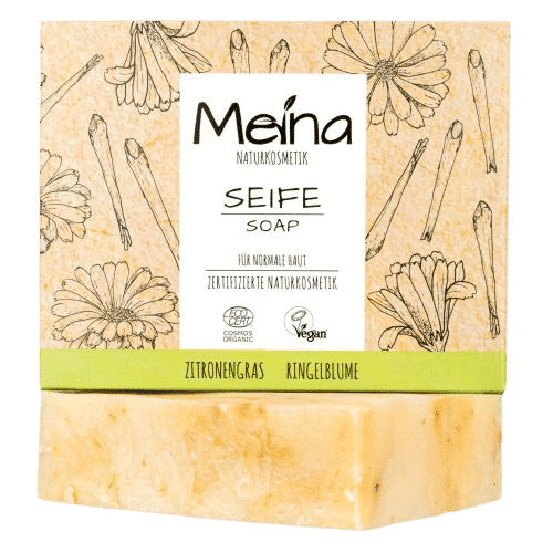 Seife mit Zitronengras & Ringelblume – Meina 100 g