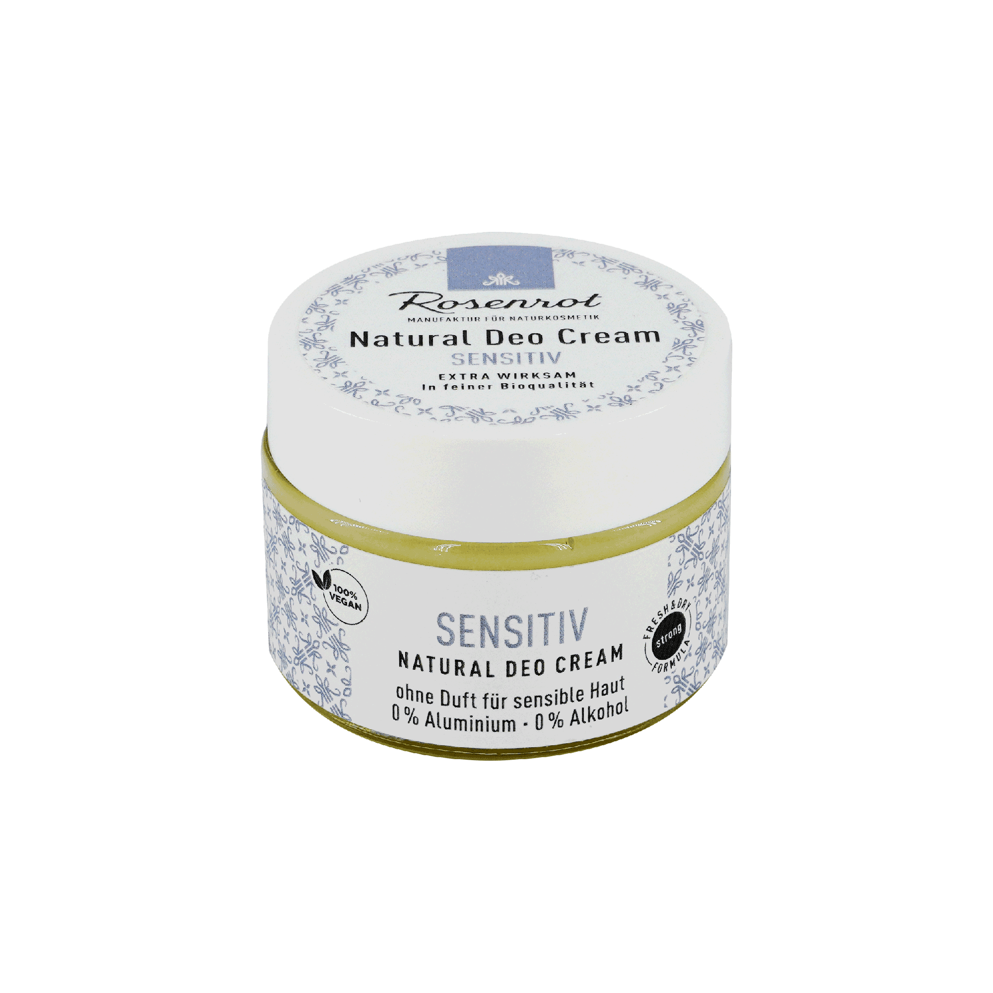 Deo Creme Sensitiv – vegan – Rosenrot 50 g