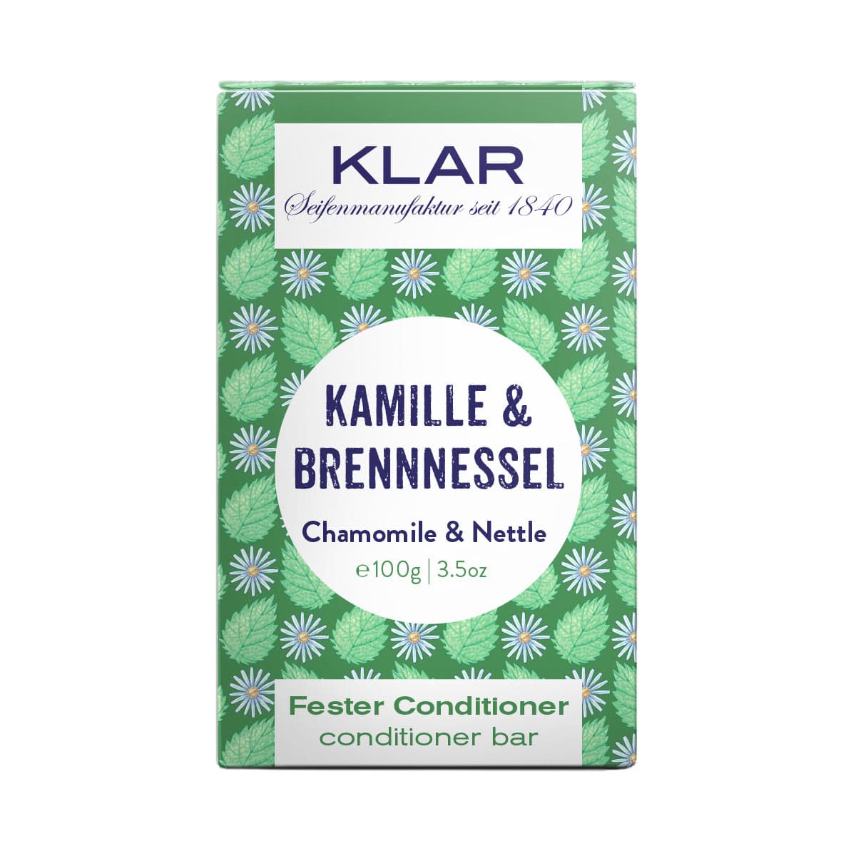 Fester Conditioner – Kamille und Brennnessel – KLAR 100 g
