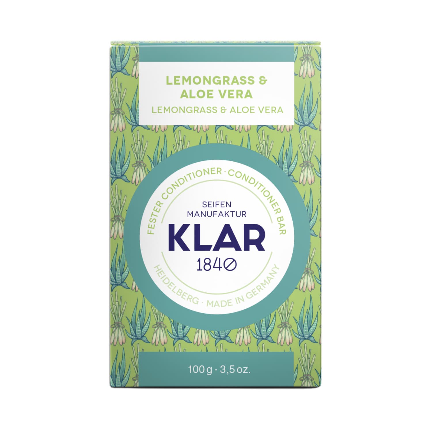 Fester Conditioner – Lemongrass und Aloe Vera – KLAR 100 g