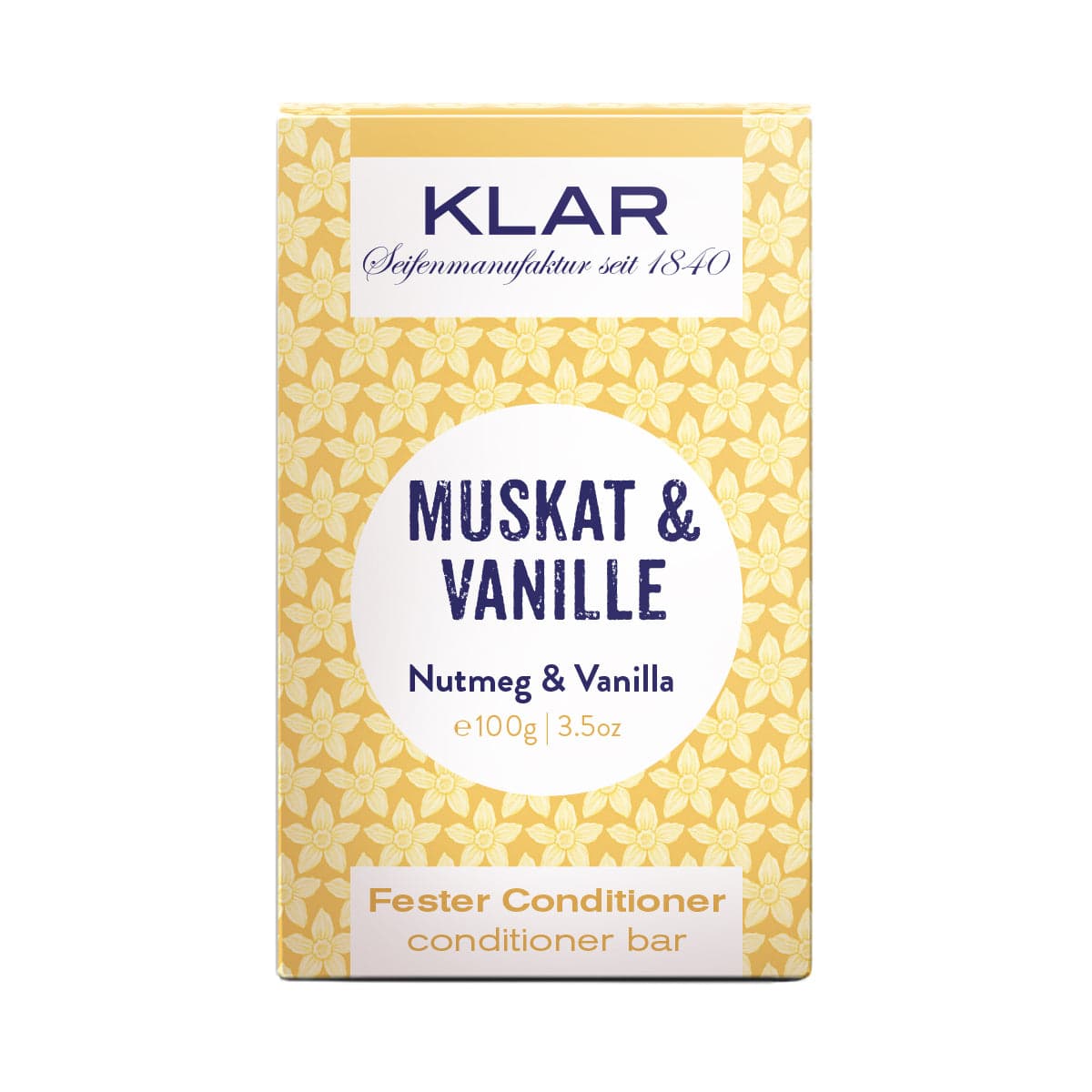 Fester Conditioner – Muskat und Vanille – KLAR 100 g