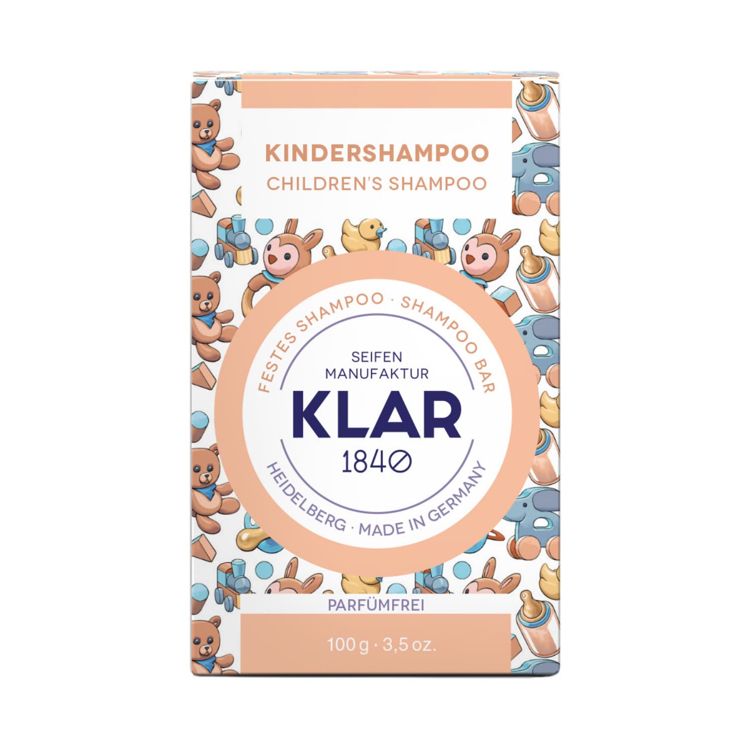 Festes Kindershampoo – KLAR 100 g