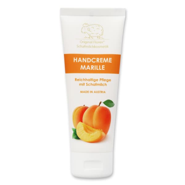 Handcreme mit bio Schafmilch – Marille – Florex 75 ml