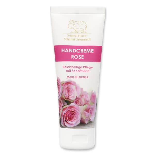 Handcreme mit bio Schafmilch und Rose – Florex 75 ml