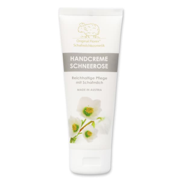 Handcreme mit bio Schafmilch und Schneerose – Florex 75 ml