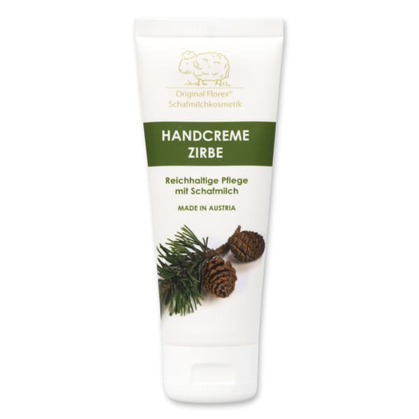 Handcreme mit bio Schafmilch und Zirbe – Florex 75 ml