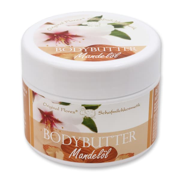Körperbutter Mandelöl mit biologischer Schafmilch – Florex 125 ml
