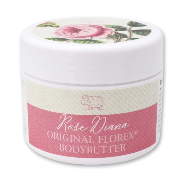 Körperbutter Rose Diana mit biologischer Schafmilch – Florex 125 ml