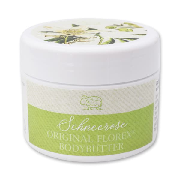 Körperbutter Schneerose mit biologischer Schafmilch – Florex 125 ml