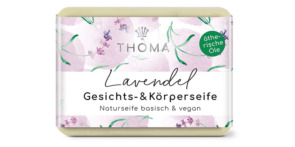 Lavendelseife mit Ringelblumenöl – Thoma 100 g
